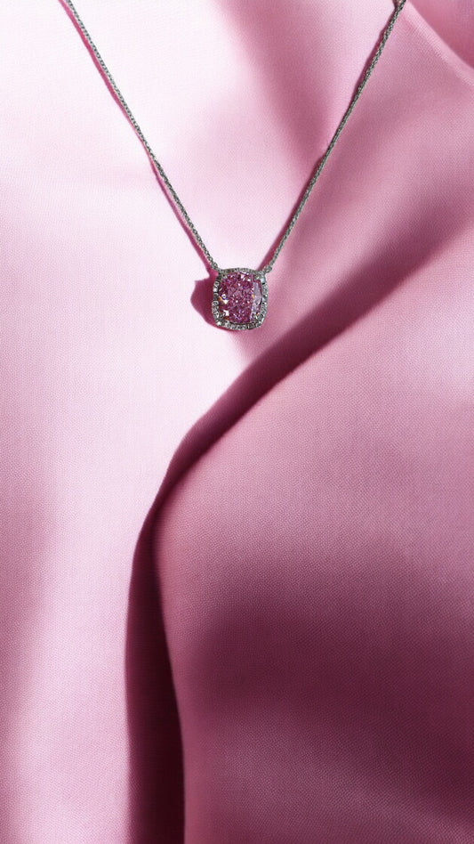 ICE CUT Pink Diamond Necklace