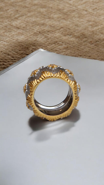 14K GOLD Plated Silver Ring