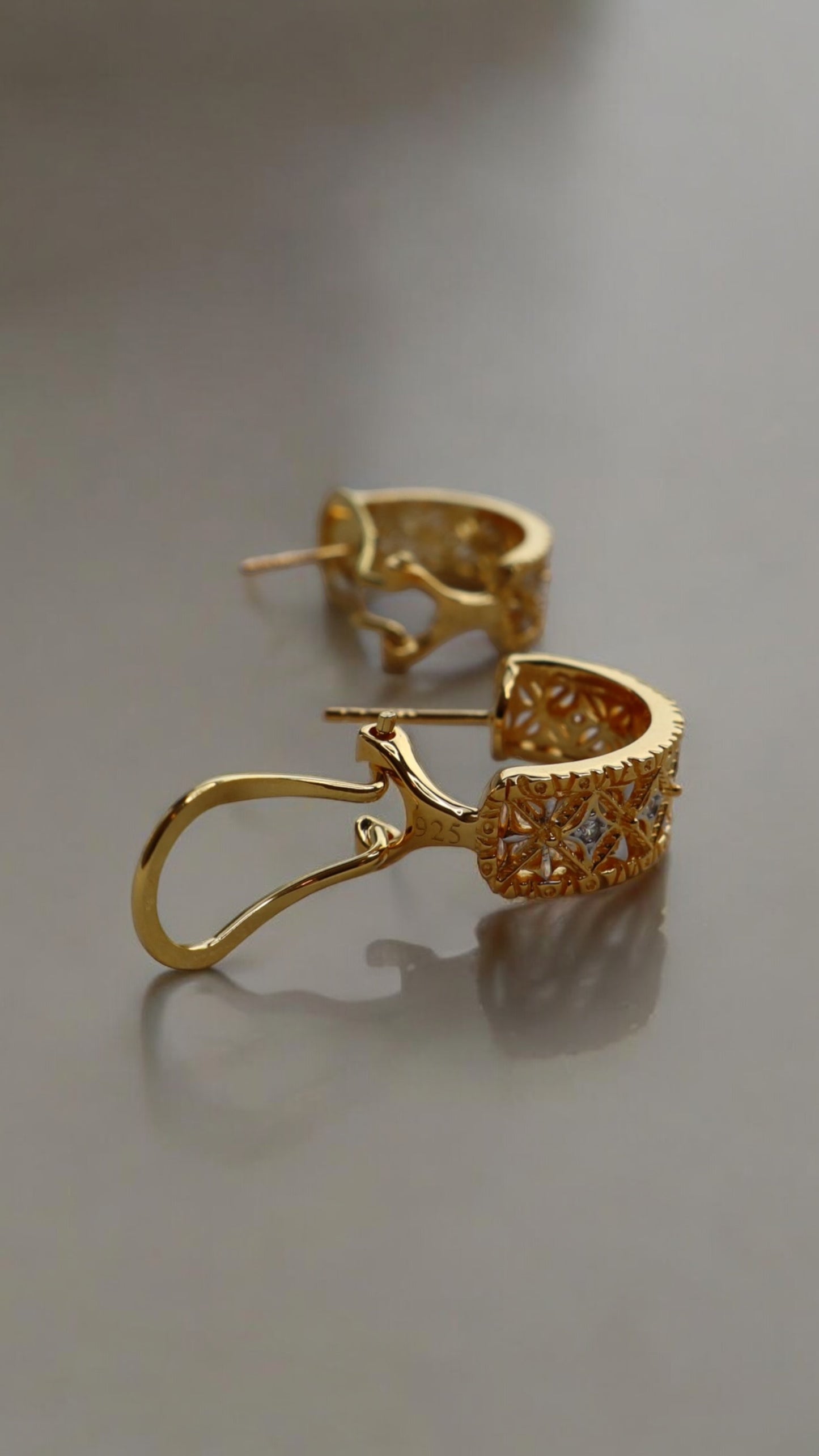 14K GOLD Plated Starlight Earrings