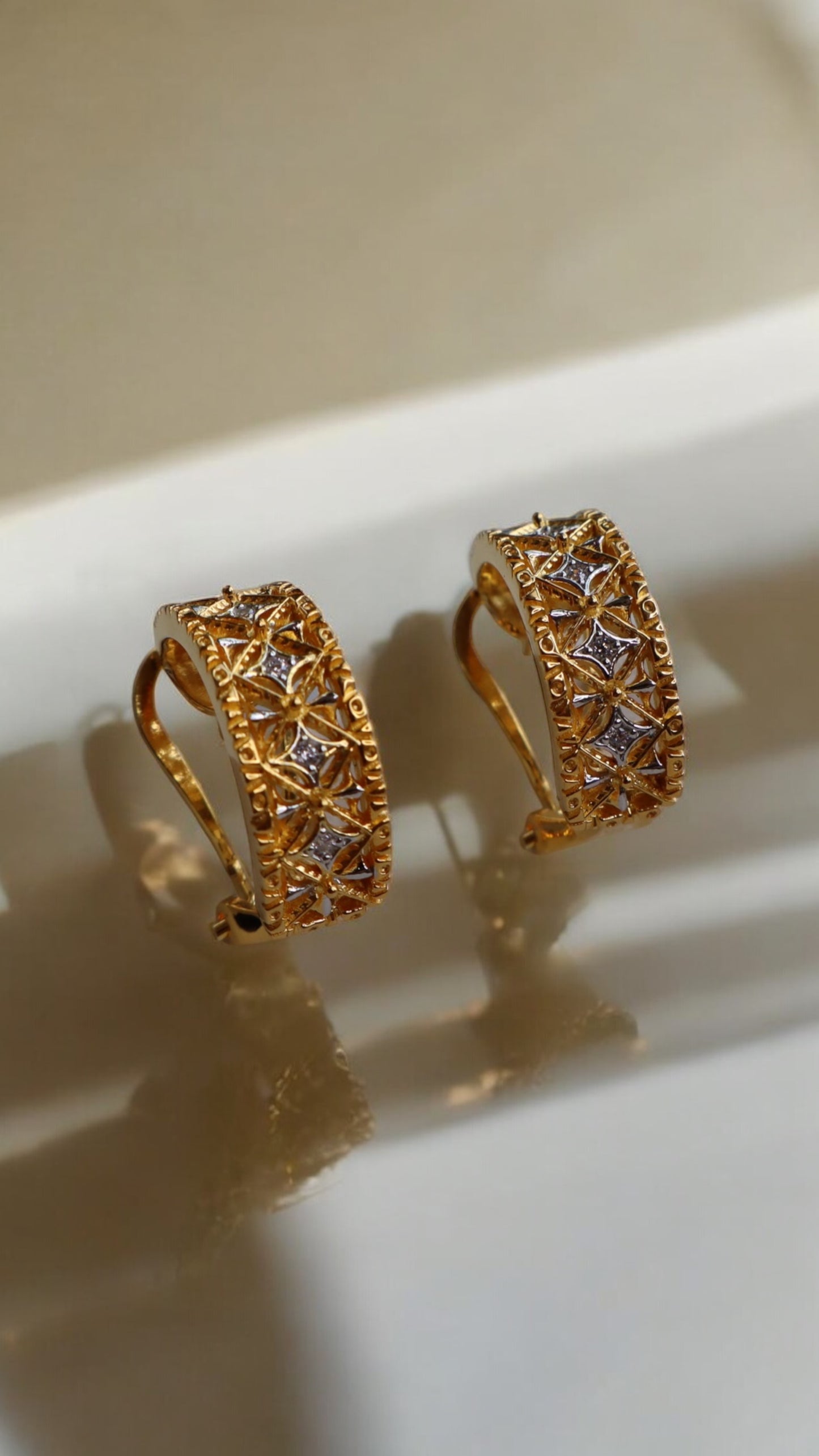 14K GOLD Plated Starlight Earrings