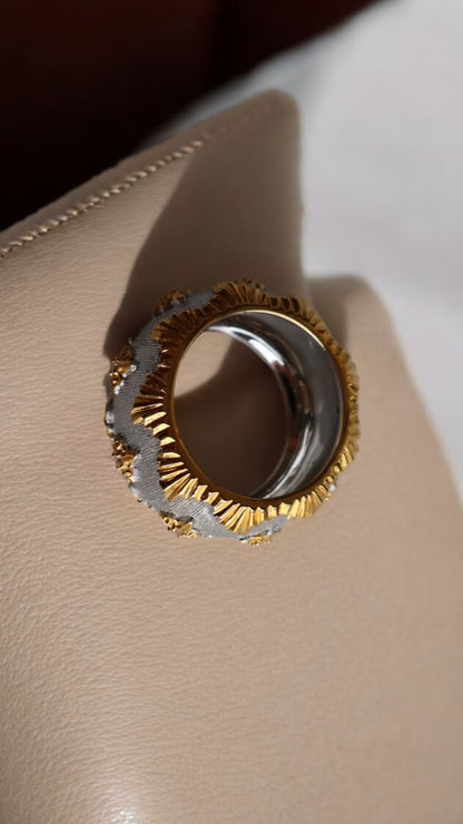 14K GOLD Plated Silver Ring