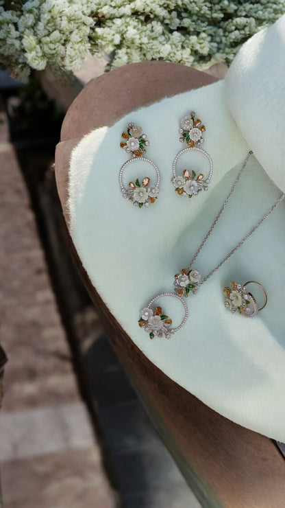 925 St. Silver Ganezzi Floral Set